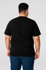 Plain Black T-Shirt - Image 2