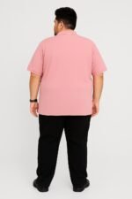 Classic Pink Polo Shirt in XXXXL Size