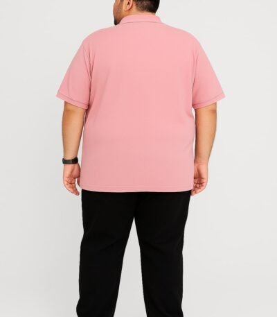 Classic Pink Polo Shirt in XXXXL Size