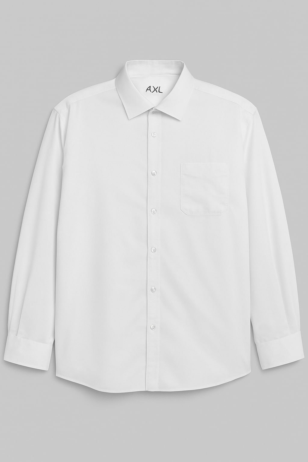 4xl-pure-white-casual-shirt White Casual Shirt in 4XL Size