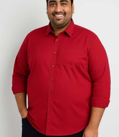 Classic Red Casual Shirt
