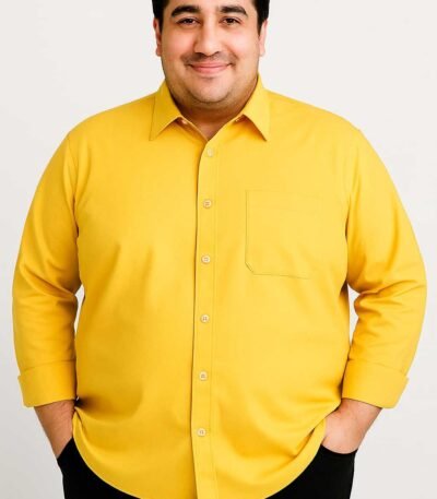 Yellow Casual Shirt in 4XL