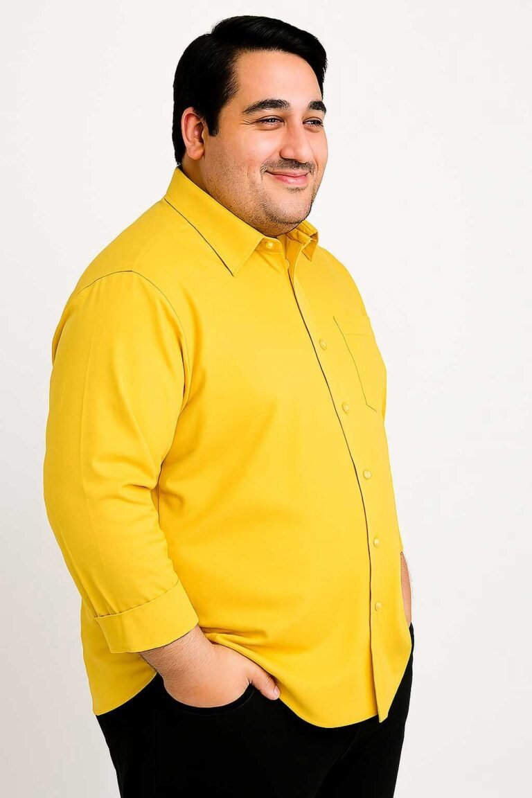 Yellow Casual Shirt in 4XL