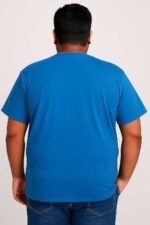 Plain Blue T-Shirt Back