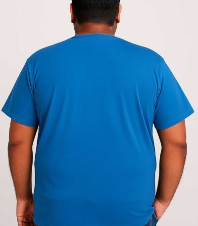 Plain Blue T-Shirt Back