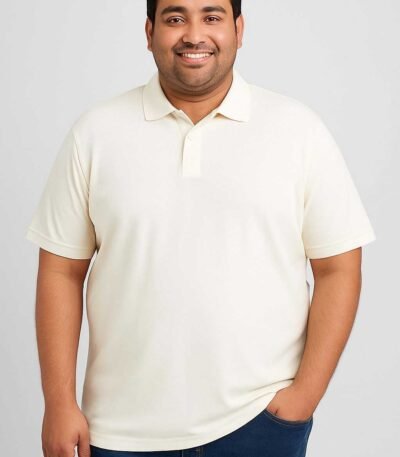 Classic Off-White Polo Shirt 4XL Available in Pakistan