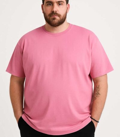Pink T-Shirt 4XL in Pakistan for Big & Tall
