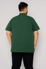 Plain Green Polo Shirt - Image 2