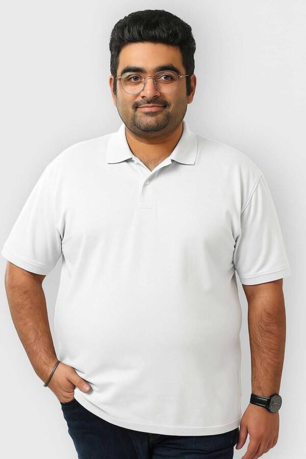 Plain White Polo Shirt