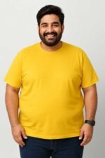 Plain Yellow T-Shirt Extra Plus Size